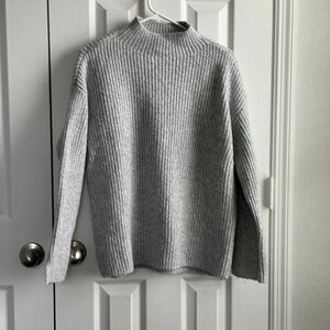 LOFT Heather Gray Women's Cowl Neck Sweater
